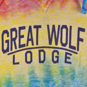 MV Sport Great Wolf Lodge Rainbow Ombre Hoodie Pullover Sweatshirt Small